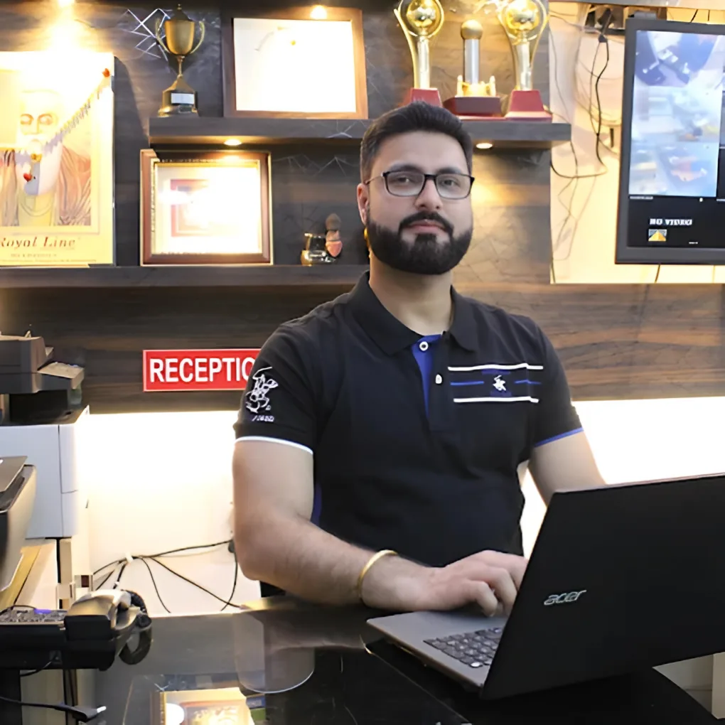 ISL Competitive Centre's director at the centre's reception desk