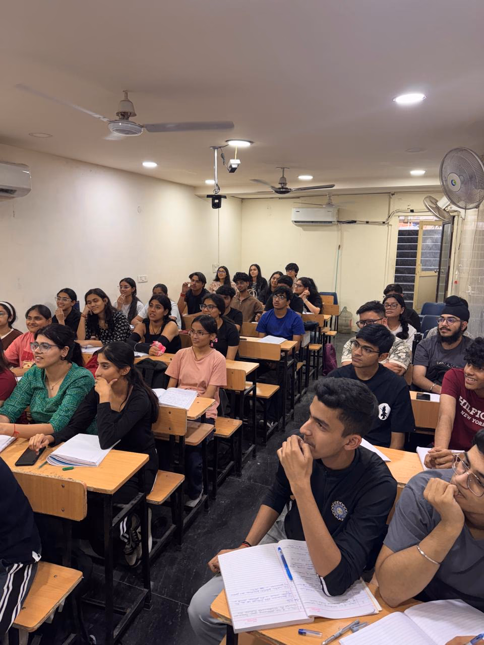 Students in a NIMCET preparation class at ISL Competitive Centre, South Delhi