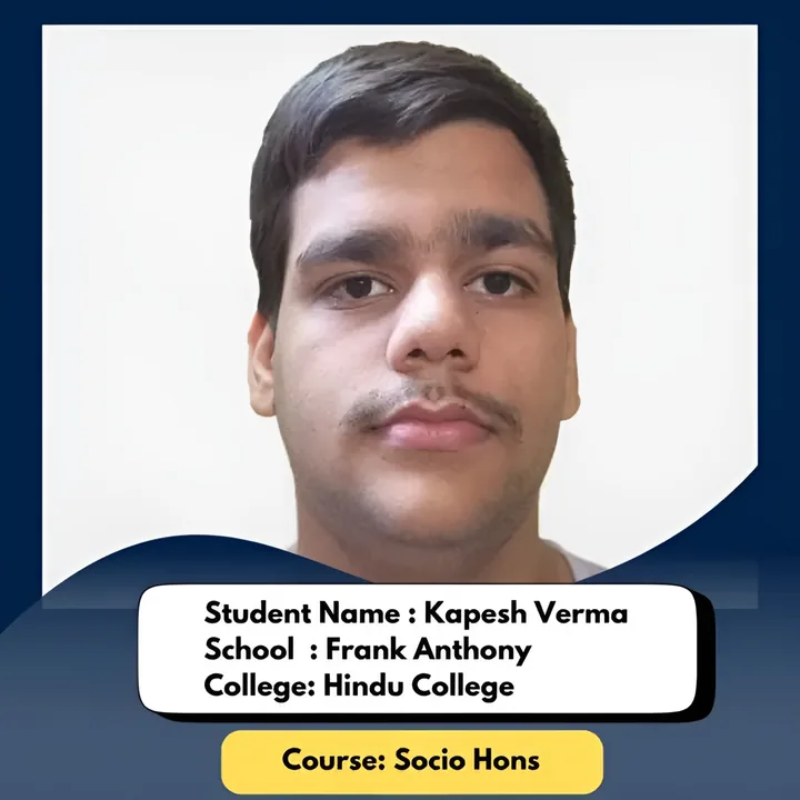 Kapesh Verma, ISL student, admitted to Hindu College for Sociology Hons.