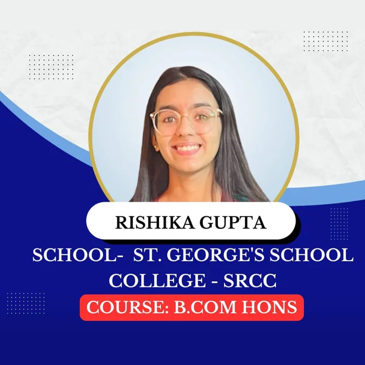 Rishika Gupta, ISL student, admitted to SRCC for B.Com Hons.